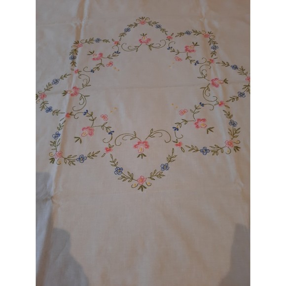 Vintage Tablecloth Handwork Embroidered Made in Switzerland NWT - Picture 3 of 7